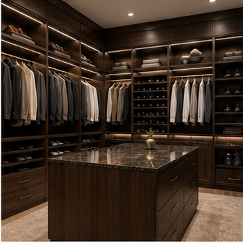 Custom walk-in closet