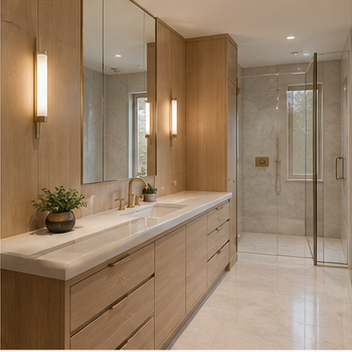 Oak vanity