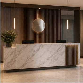Reception cabinetry