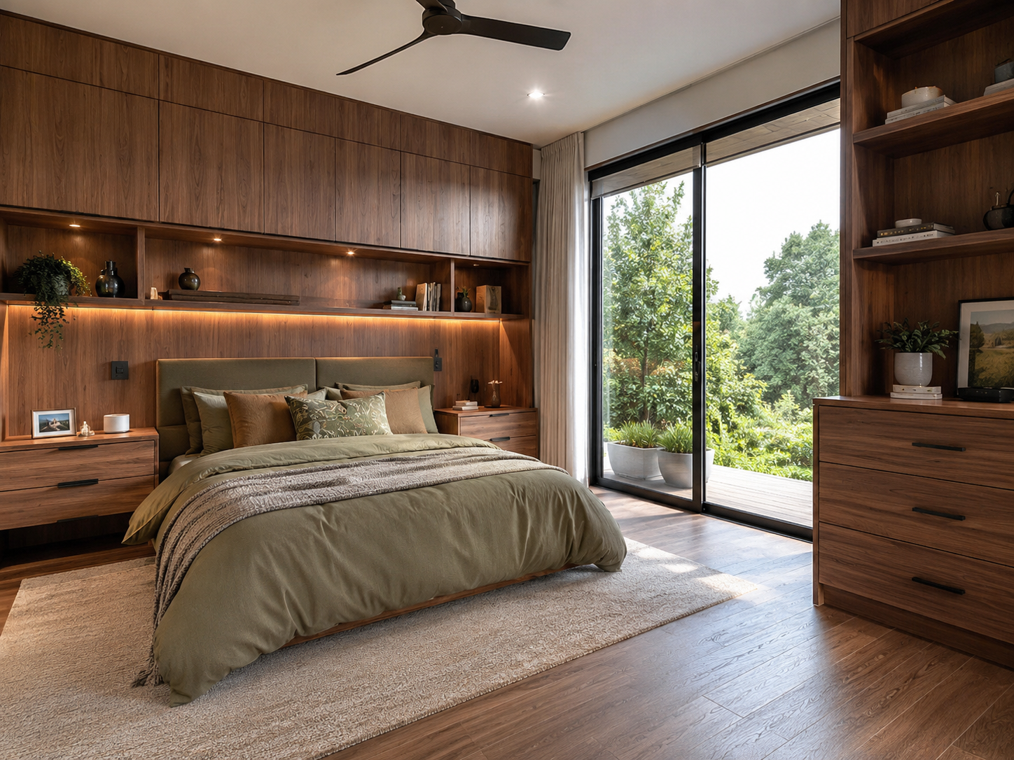 Custom bedroom fitout project 5