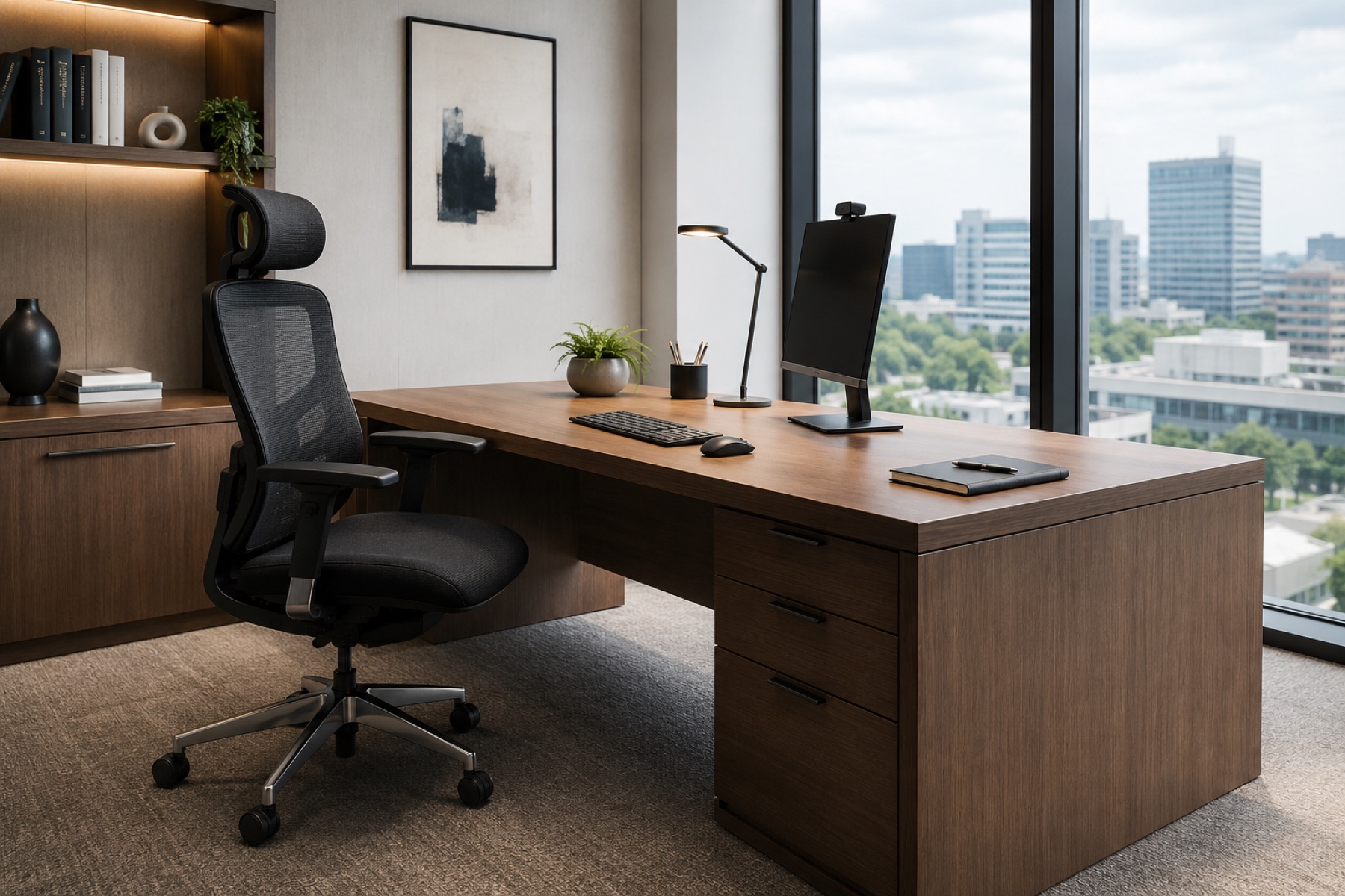 Custom office desk project 1