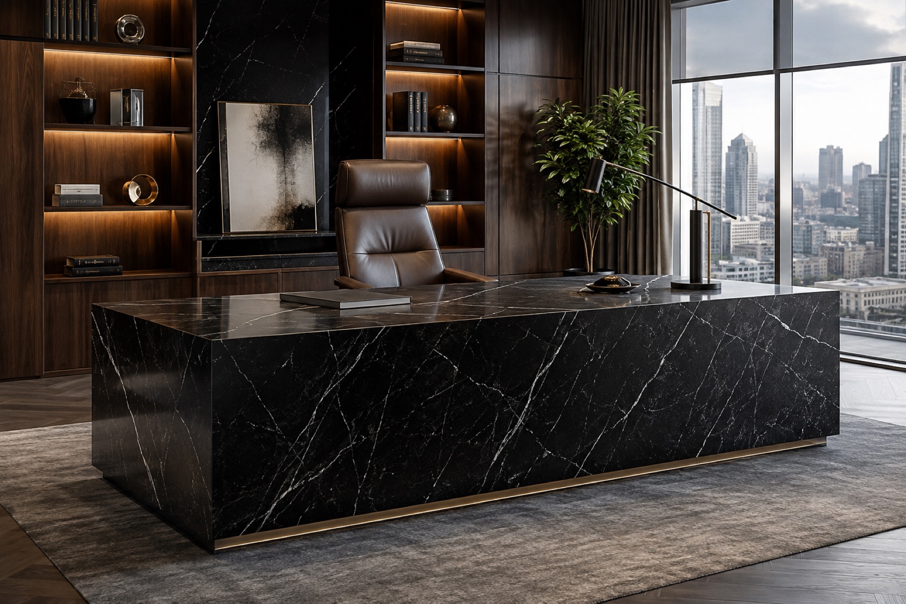 Custom office desk project 7